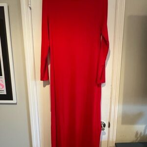 Red Long Sleeve Dress
